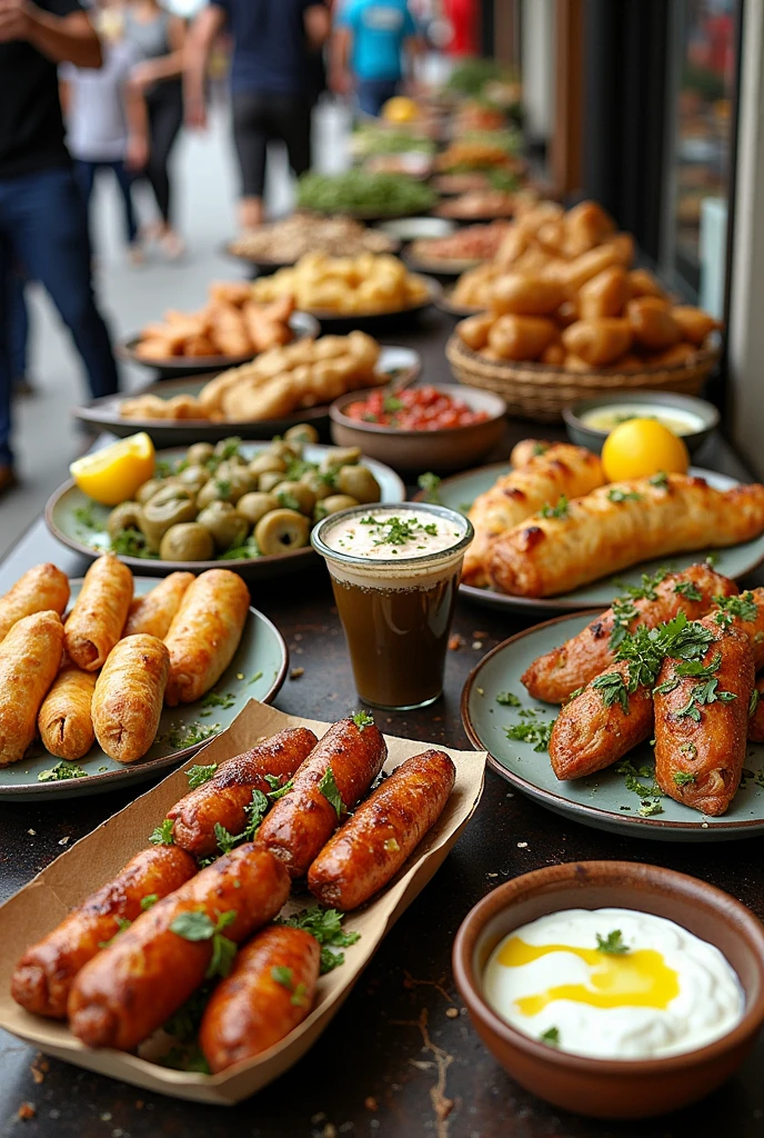 Generates street version of Greek food dishes

