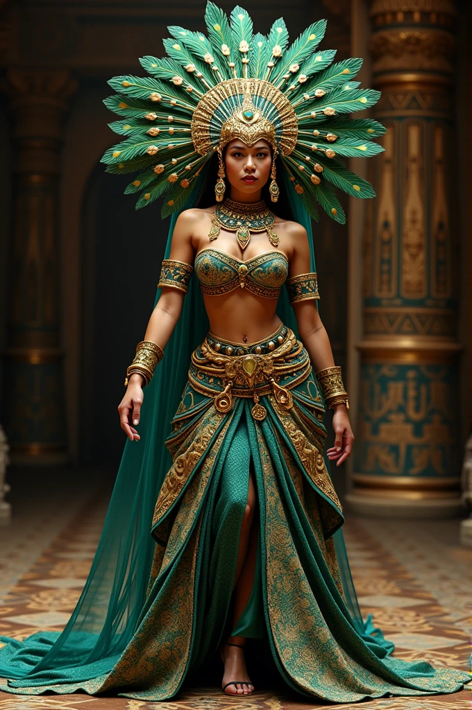 Aztec Peacock Dance Costume