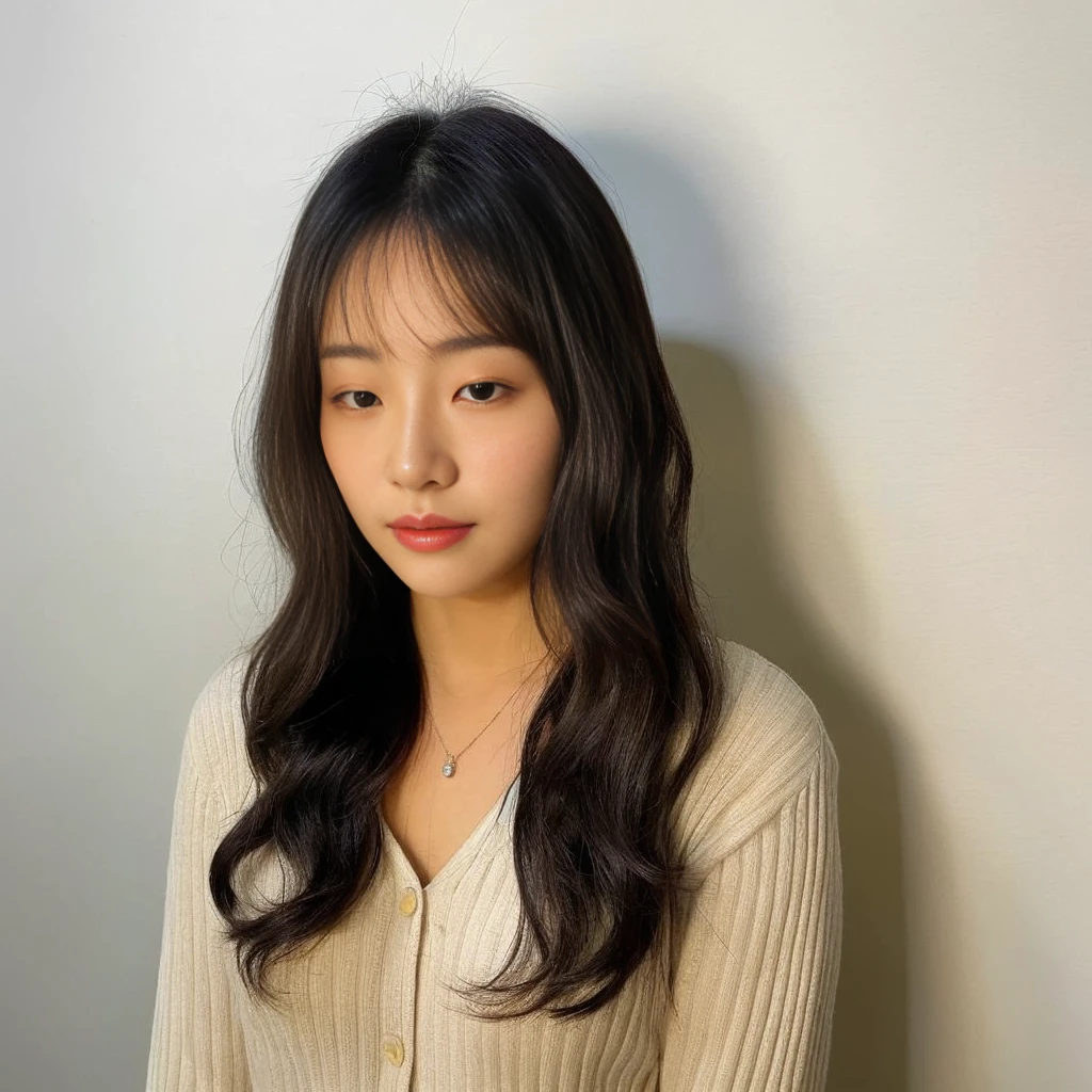Maintain your hair style, 28 years old, Korean woman, small face, Brighter, high quality