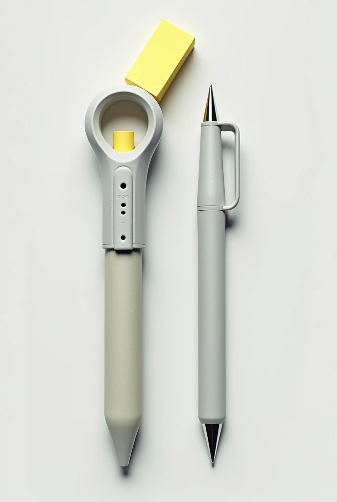 Pen designed with a Built-in Sticky Note Dispenser: