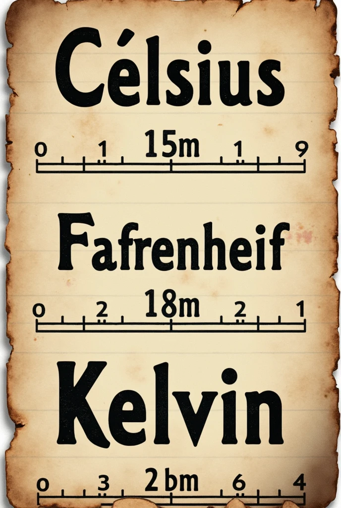 generate this words into vintage word style stickers (make the words clear)
Celsius
fahrenheit
kelvin