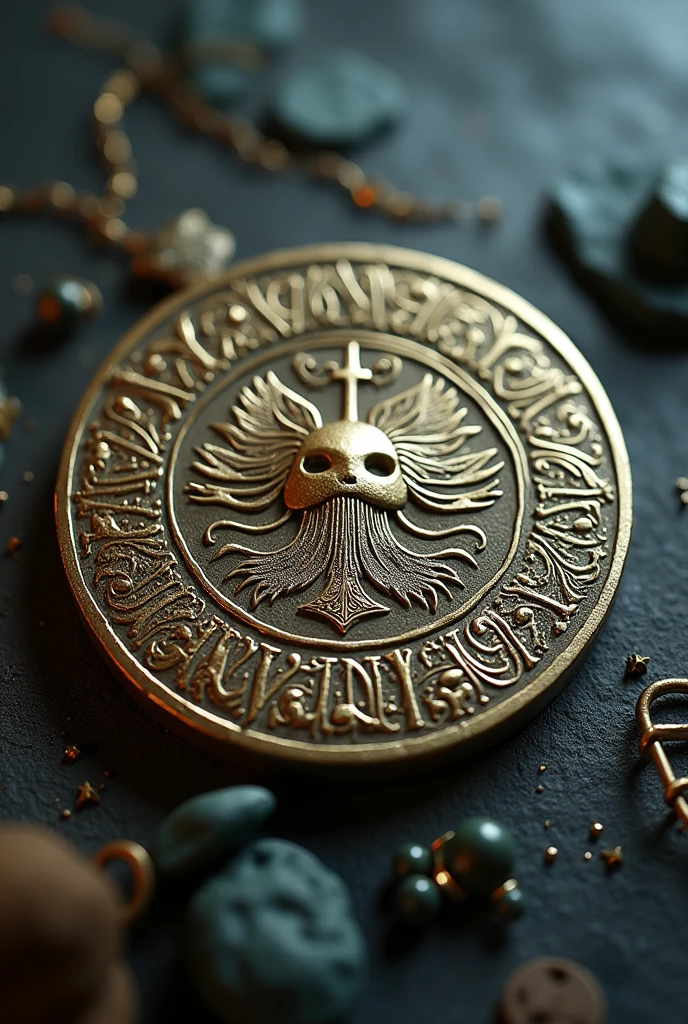 A coin that says Tibia Music Hunt inside