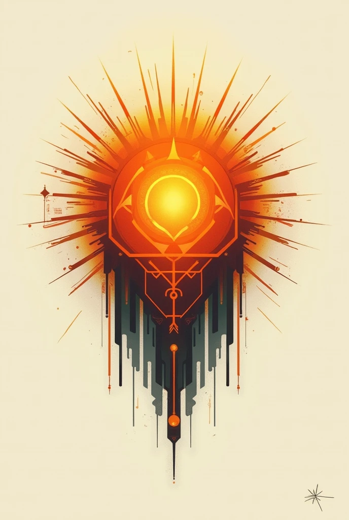 ABSTRACTION OF AN INDIGENOUS SUN HIEROGLYPHIC
