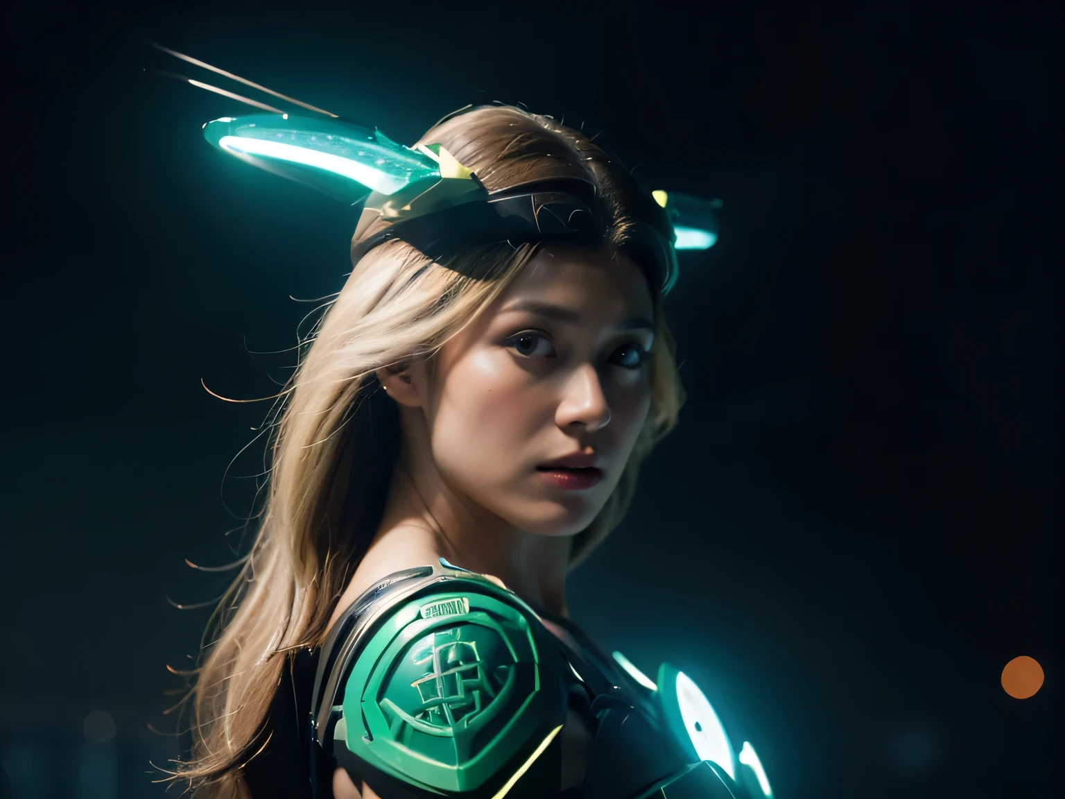 Textured skin, Very detailed, Attention to detail, high quality, 最high quality, High resolution, 1080P, beautiful,(cyborg)、valkyrie、Micro-Missile Pods,Machine gun on the back,beautifulcyborgwoman,Mecha cyborg girl,BATTLE MODE,Bursting with energy、Meteor、Energy Helmet,tron