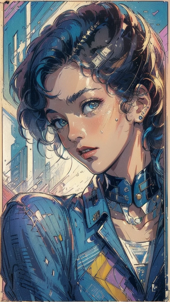 (((masterpiece, highest quality))),(((solo:1.2))),(((1girl:1.2))),32k wallpaper, very detailed, poster, vintage science fiction,(((((geometric cinematic movie poster))))), ((((bauhaus)))),(((abstract))),((((mid century modern)))),(((((portfolio))))),(((((Close-up))))),(((((bust up))))),((((more various angle)))),(((highlight))),((((heterochromia)))),(((complete. detailed face))),(((Extremely talented))),(((most complecated machine))),(((Overall colorfully))),((((((Absolutely vintage background)))))),(((vaporwave))),