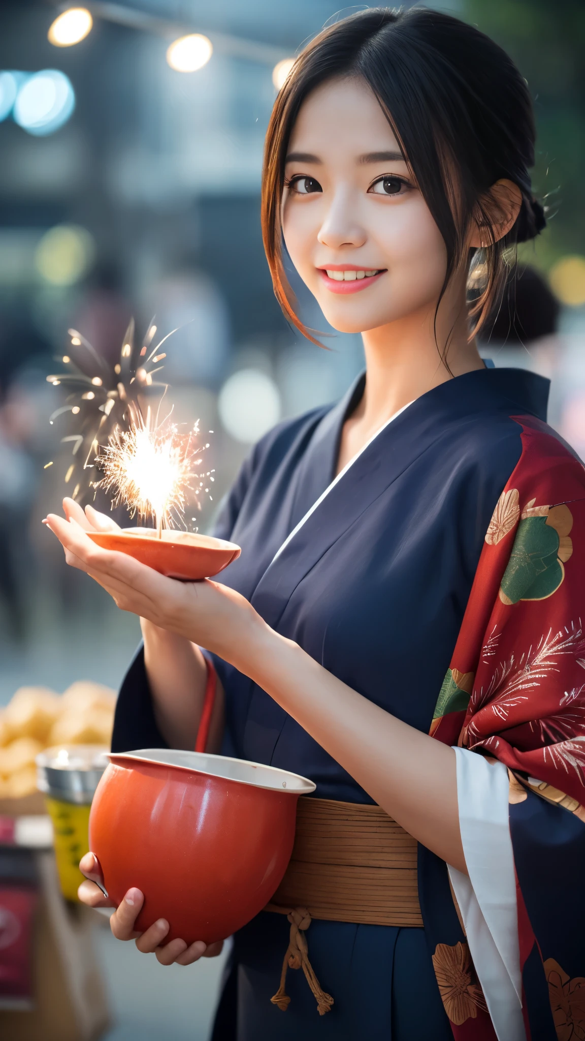 (nsfw), (masterpiece, Highest quality, 8K ultra-high resolution:1.6), Dynamic pose, Not wearing underwear, 14yo, kawaii, Pokemon Riko, (A colorful navy blue yukata: 1.4), Depiction of nipples, (Summer festival, Food stalls are lined up), ((turn around)), Beautiful Eyes,Flash photography, Backlight, ((Close-up of face:1.4)), (The best smile:1.4), ((((Sweat)))), (Show your palm to the camera), (Beckon), Written boundary depth, Dramatic portrayal, (Colorful fireworks background), Focus of the film, , Emotional composition, Emotional engine full throttle BREAK Young and cute, Slender body, Flat Chest, Highly detailed glossy skin,Sweat, 完璧なPokemon Riko
, Wind, detailed in the Wind, petals dancing in the Wind
BREAK
ultra detailed crystal eyes, Eyes like shining jewels