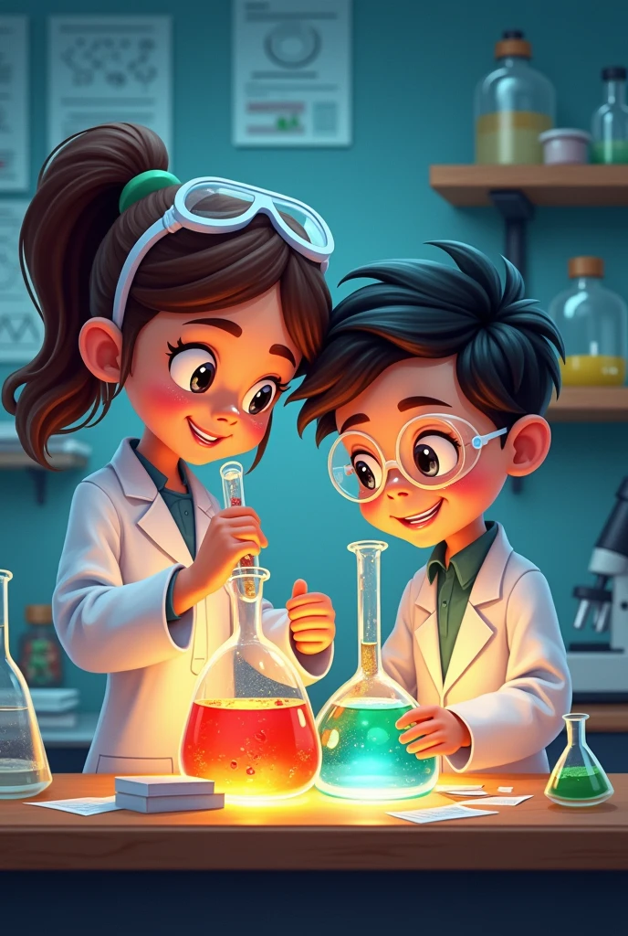 Junior scientist. I want in written junior scientist girl and boy both
