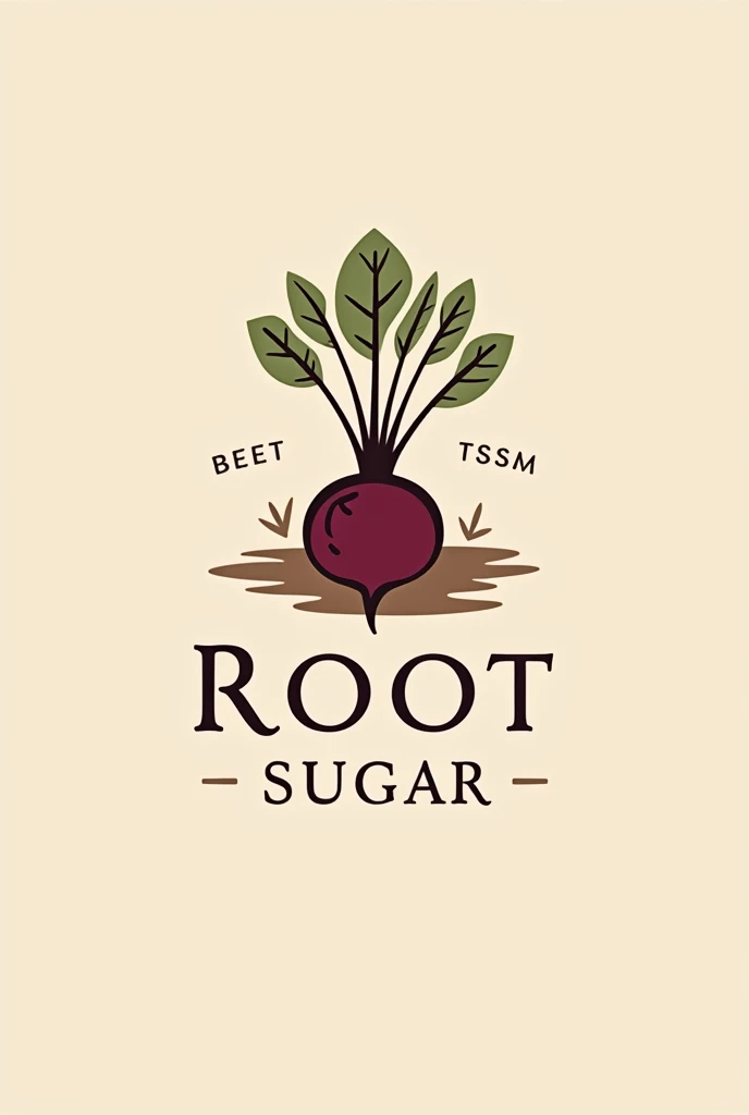 Create a logo for a beet sugar company with the name root sugar 