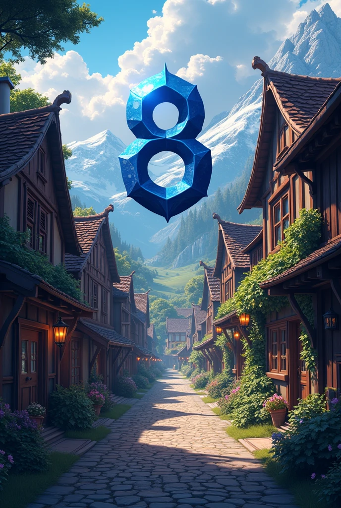 Alpha 8 eSports, poster, logo, village