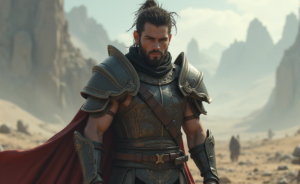 A young man with the appearance of a warrior and still a magical aura
