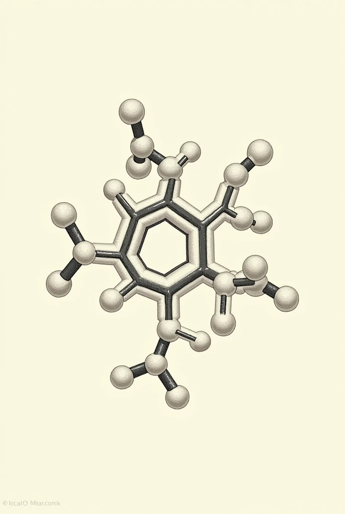 Chemical structure of starch 5 alcohols and 1 ether 