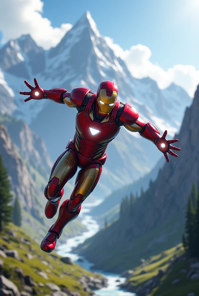 Ironman in mountains