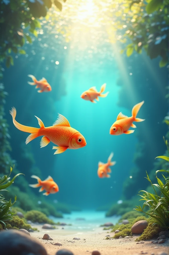 Water in fish of tha put hmm on thee ore of in lake