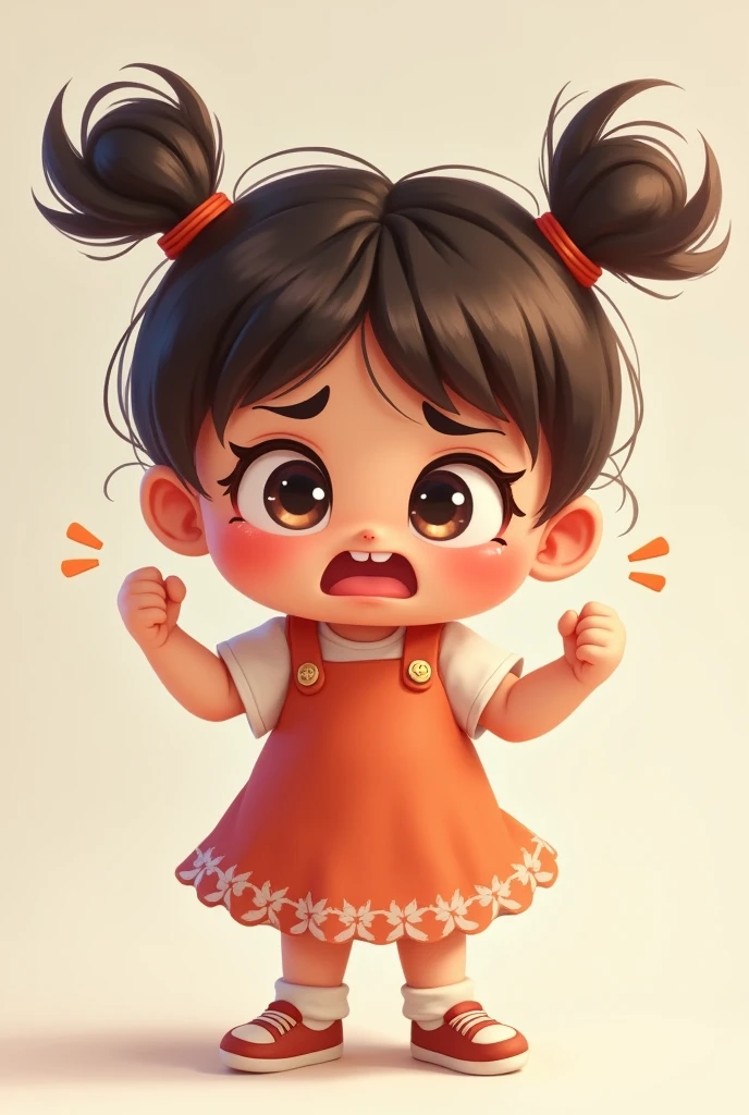Cute girl mad