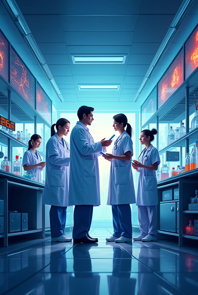 Create a health science cover for a notebook