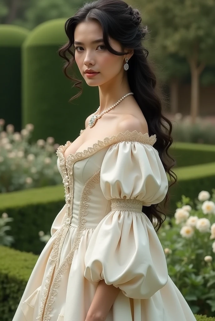 woman in 18k cotton clothes
