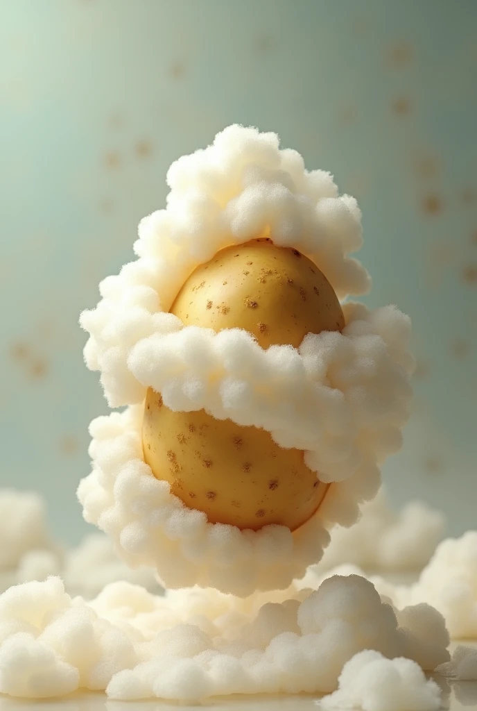 Wrap the potato with a foam