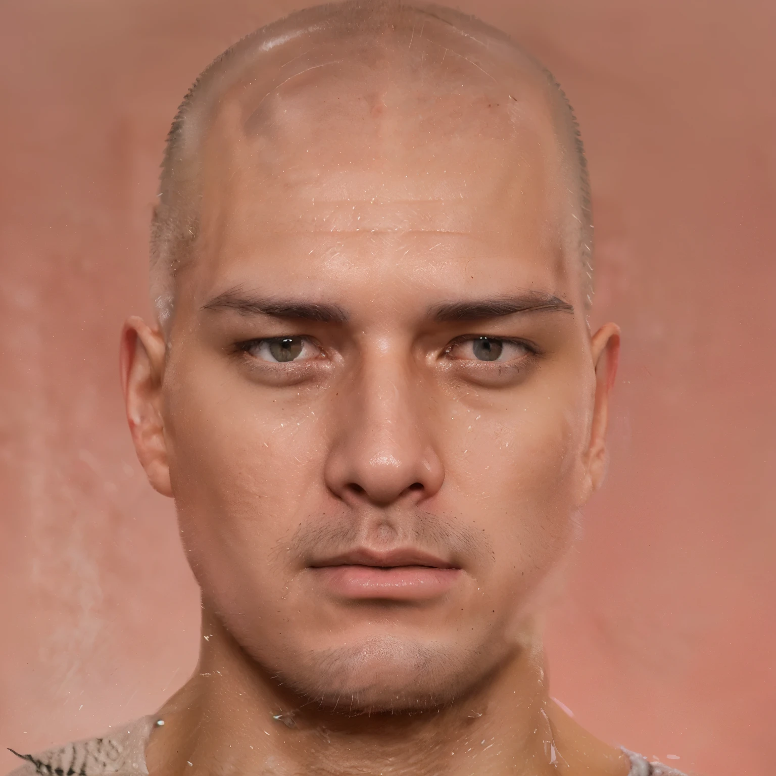 there is a man with a bald head and a bald beard, with detailed facial features, face very realistic, hyperrealistic face, extremely realistic face, real detailed face, extreme detailed face and body, shaven face, realistically rendered face, highly_detailed_face!!!, inspired by Sava Šumanović, extremely high detailed face, very realistic face