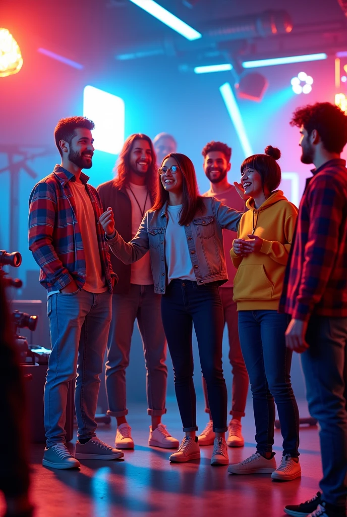Image to promote a Videography training for social networks with vibrant and lively colors