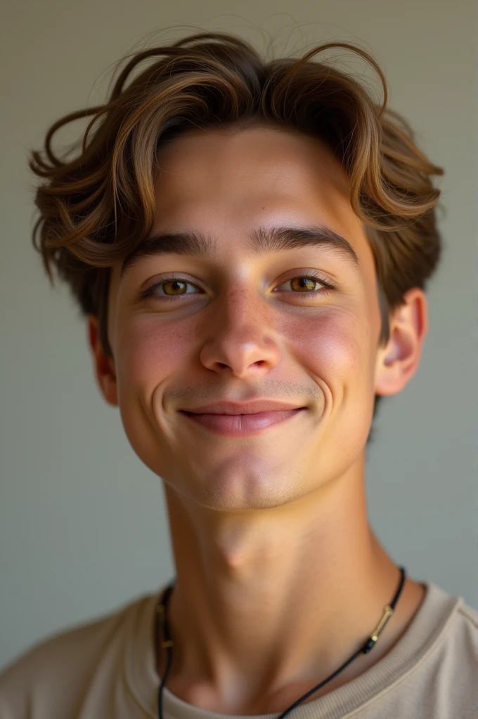 Generate photos of a young boy ,like 20 years old ,that it is not noticeable that it is ia
