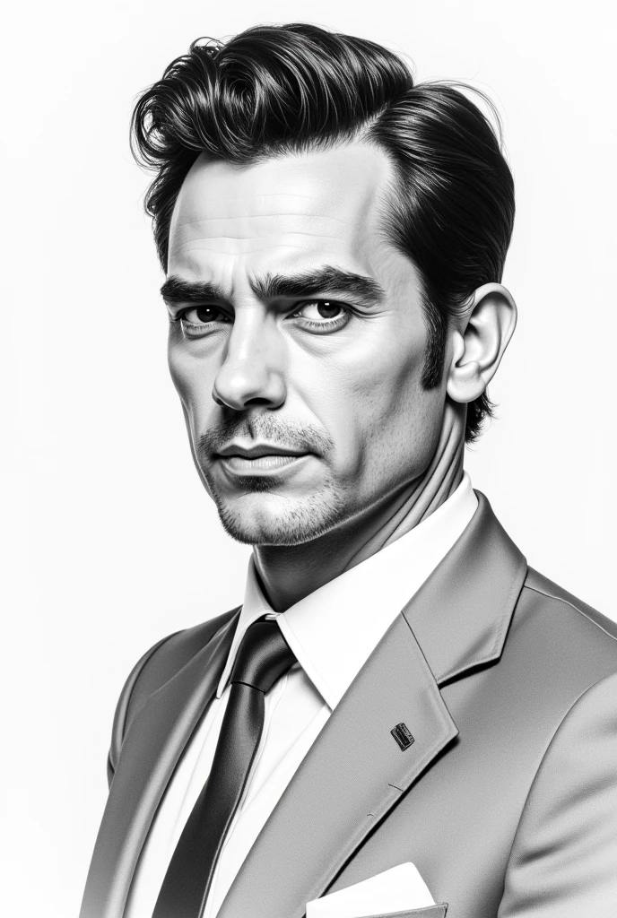 Pencil drawing of the character Armando Mendoza from the series I am Betty the ugly