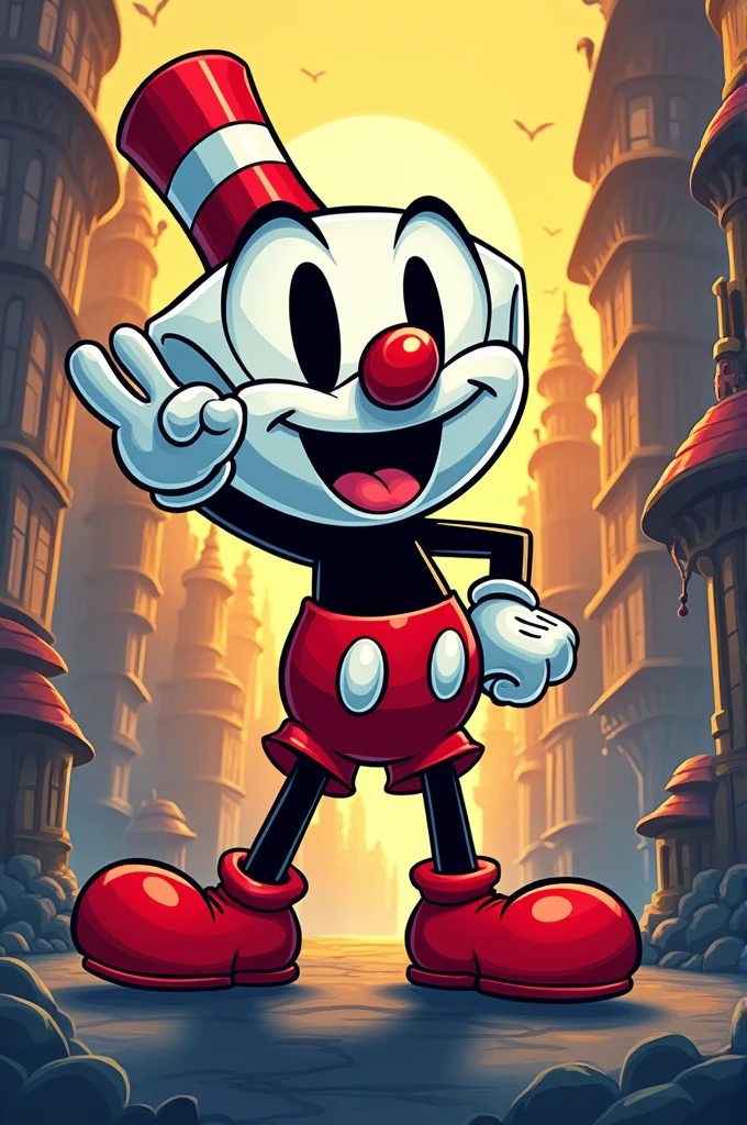Generate a title that says momazos cuphead