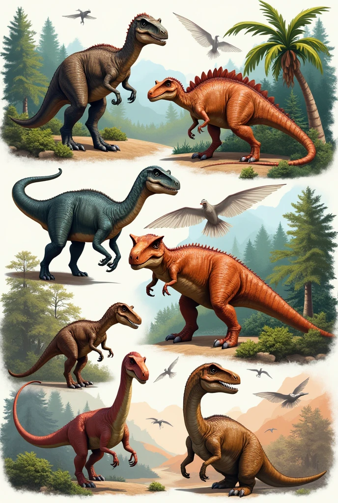 Dinosaurs drawing teaching language 