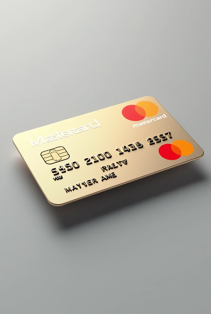 Generates the image of a Mastercard with all its data