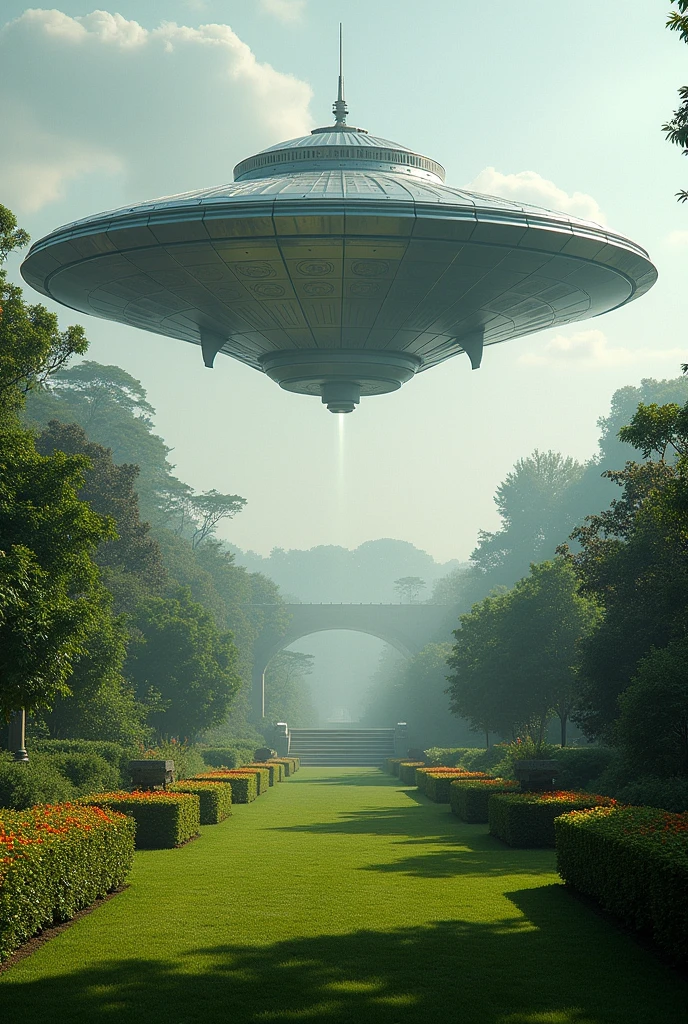UFO big time, garden,