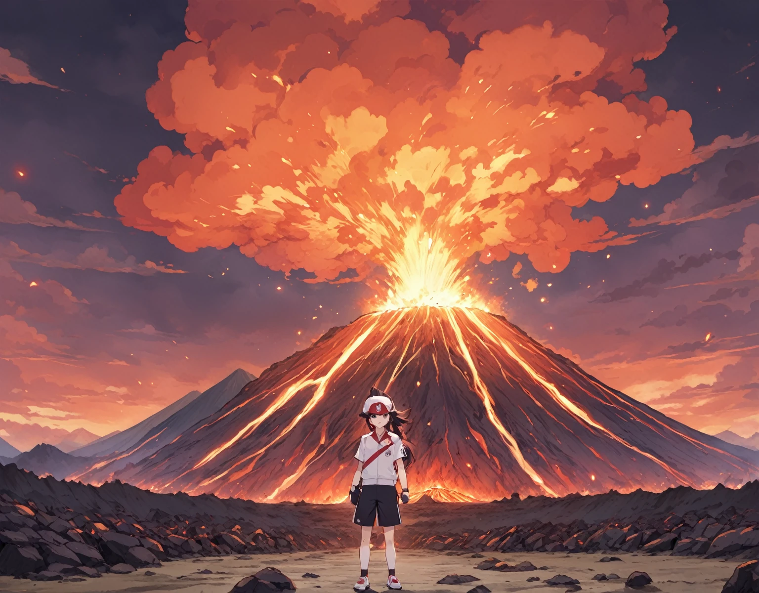 gym leader kabu in the volcano area