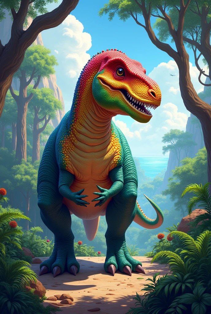 coloring dinosaur