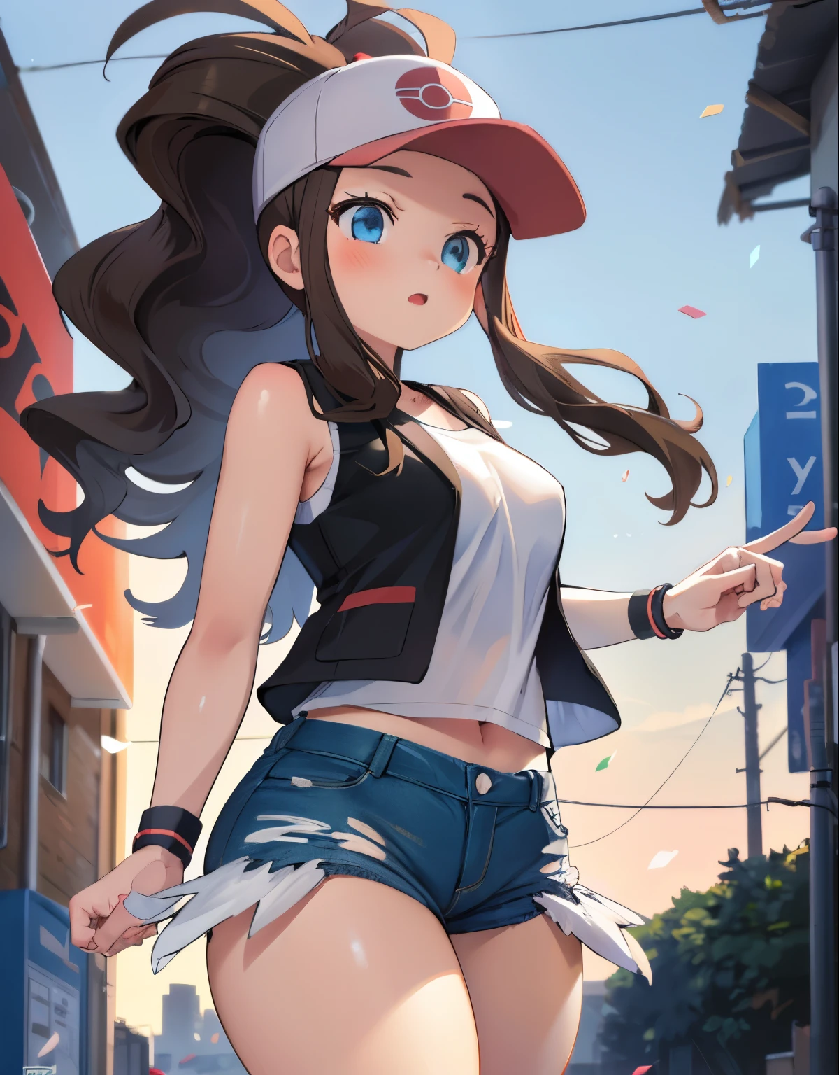 def1, body shape, chubby thighs, thick thighs, a girl running away from a group of dirty, neglected alley, garbage, dirty city, dirty alley, detailed eyes, beautiful eyes, perfect anime style eyes, best quality, 4k, 8k, highres, masterpiece:1.2, ultra-detailed, realistic, photorealistic, photo-realistic:1.37, HDR, UHD, studio lighting, ultra-fine painting, sharp focus, physically-based rendering, extreme detail description, professional, vivid colors, bokeh, anime, artwork, from below