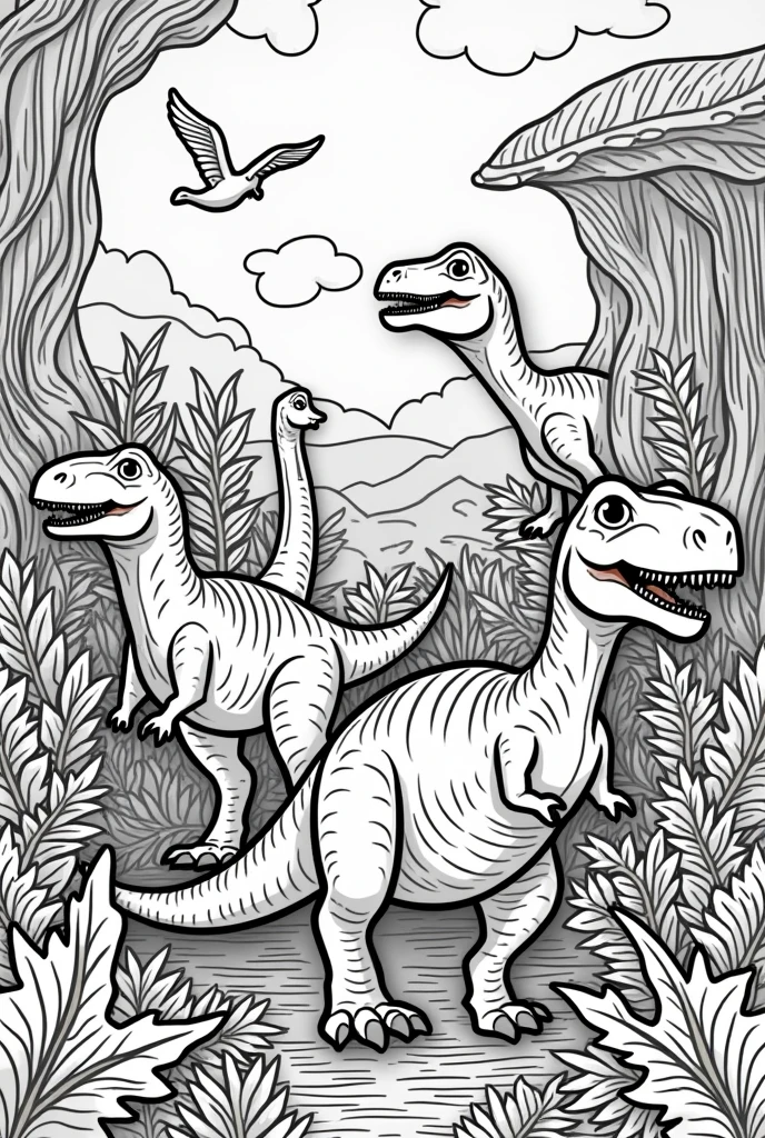 Dinosaur coloring pages