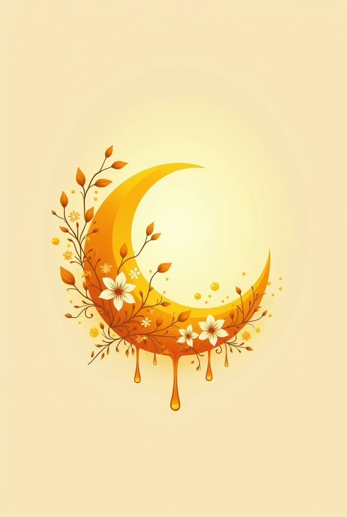 Logo honey moon for herbal medicine product. 