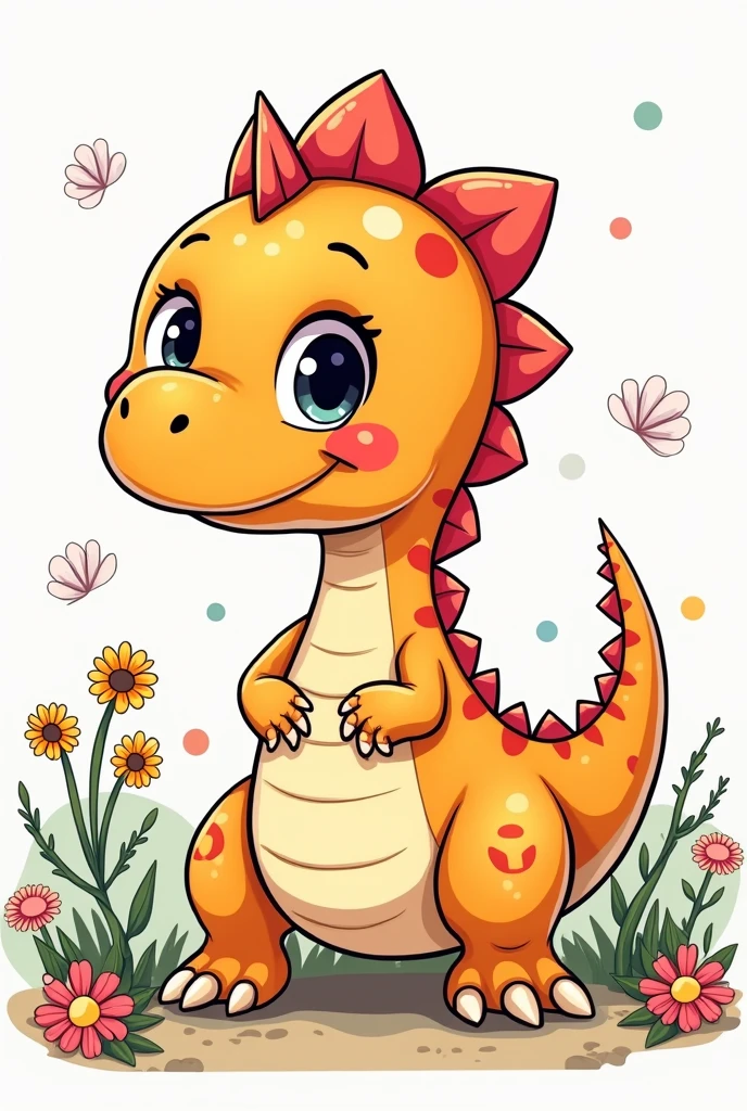 Baby dinosaur coloring pages