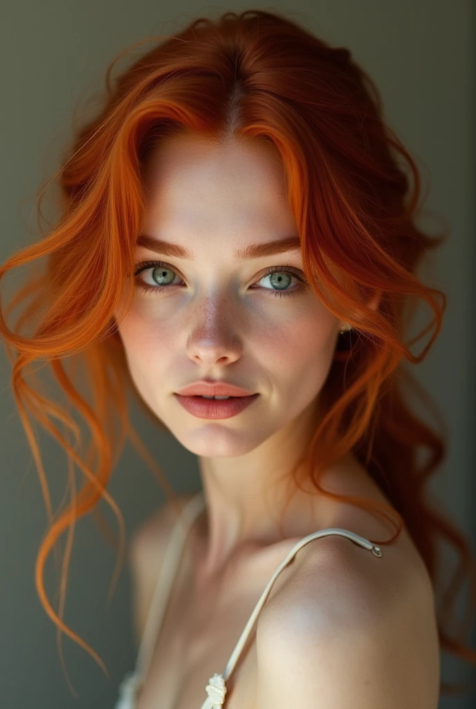 Real red hair nude woman