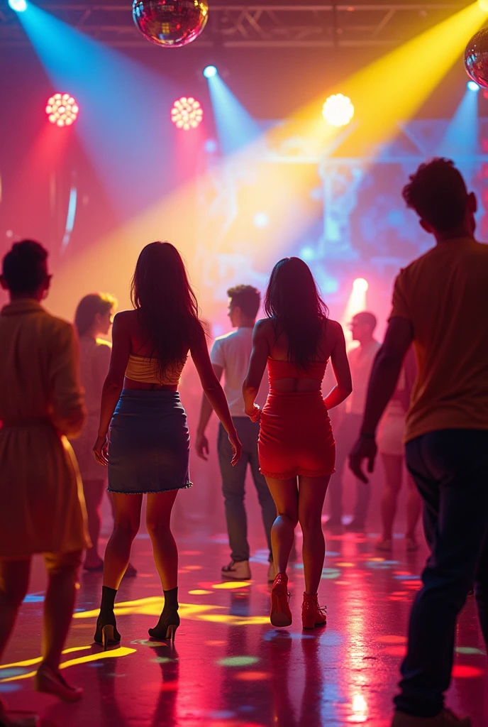 Disco with the colors of the Venezuelan flag