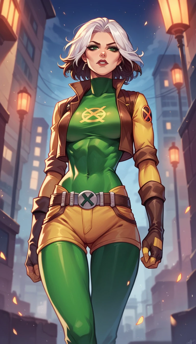 Rogue x-Man, beautiful at night in the city