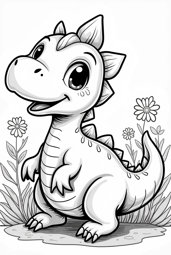 Baby dinosaur coloring pages