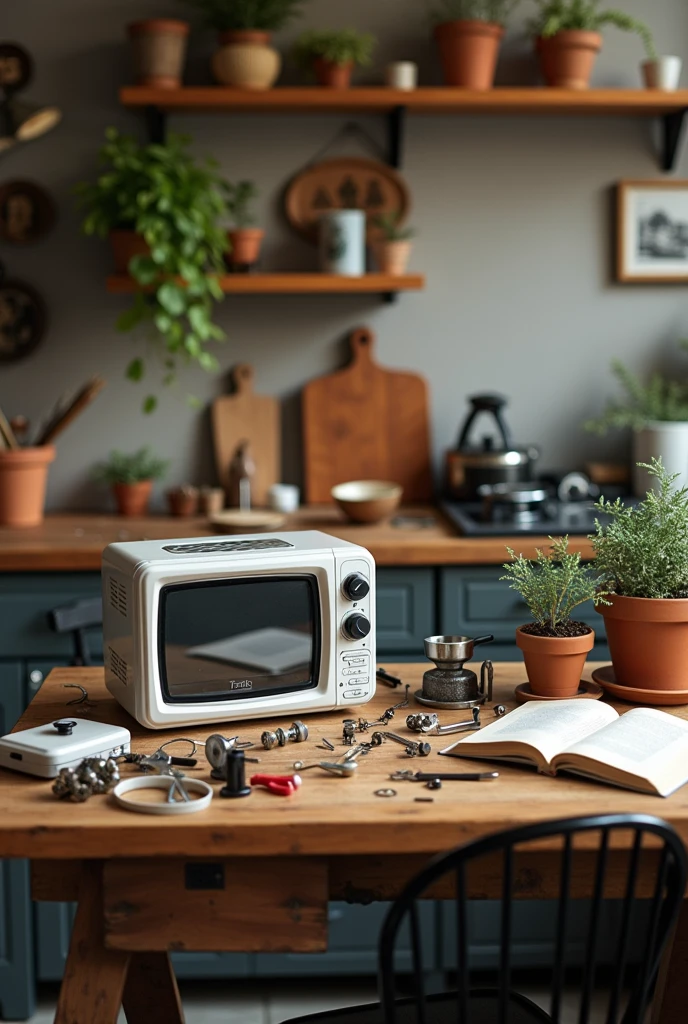 Generates an image for a social media profile called: “Apá en casa” the profile teaches how to repair objects at home. without showing a person