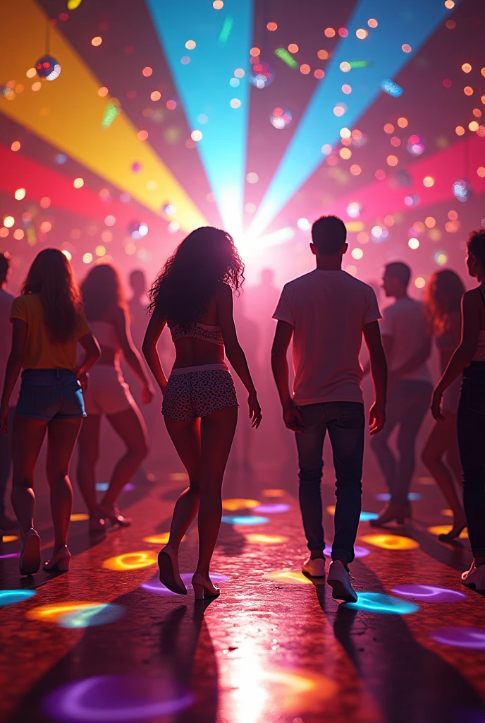Disco with the colors of the Venezuelan flag