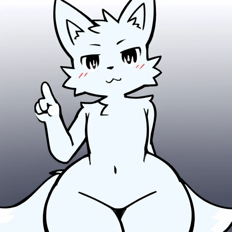 a cartoon image of a vixen with a big breast, naked!!!!, vagina visible!!!!!, doggy pose!!!!!, (view from behind!!!!), (view from below!!!!), embarrassed face, pov furry art, furry art!!!,mini girly furry cute style, furry art, dark fur, Holo is a fox girl, very very beautiful furry art, kemono, female fursona, thick, hairy fluff on the neck