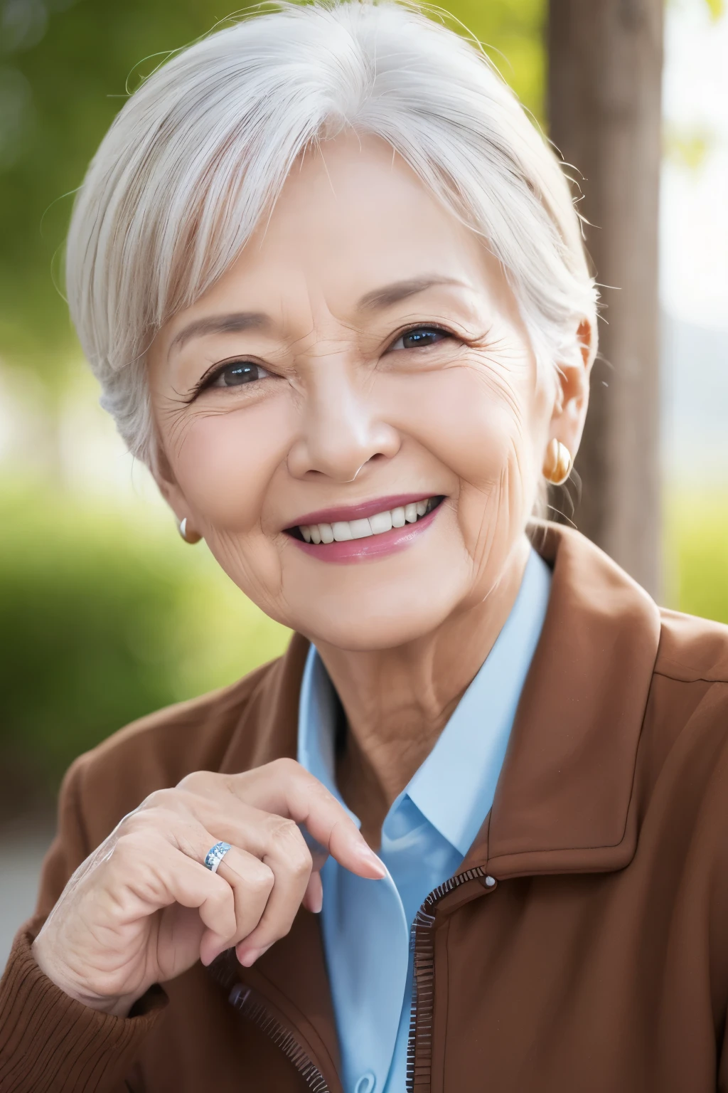 senior citizen　trip　smile, high details, highres, best quality, high quality, accurate