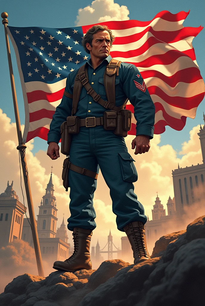 Create a invitation poster for independence day