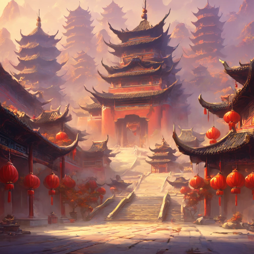 Chinese style,The city's neat downtown