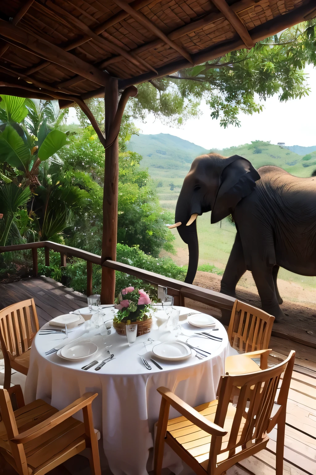 Where the elephants are eating