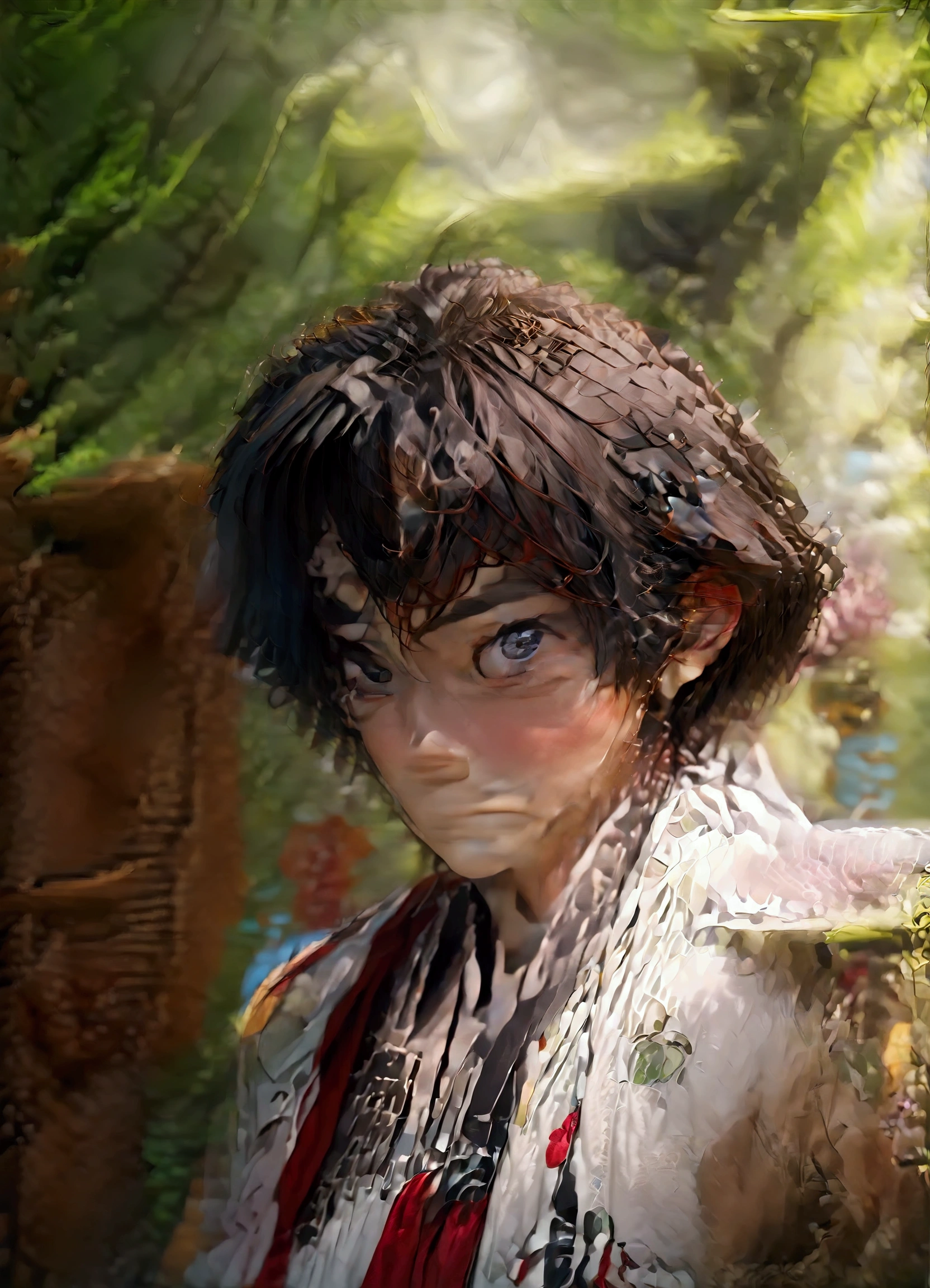 a man in a red and white outfit standing in front of a tree, yakisugi, fanart, shikanosuke yagaki, katsushika, nobutaka ike, sakimi chan, hijikata toushirou of gintama, ryuu, handsome guy in demon slayer art, shuushuu anime image, jin kagetsu