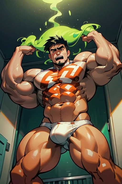 Danny Phantom, ghost, hypnosis, jock, conversion, locker room hallway, hyper muscles, jockstrap, bro, meathead, hypnotized, brainwashed, brainwashing, big dumb jock, football. Danny Fenton is hypnotized by Dash to assimilate and become another dumb cocky smirking fitness-obsessed bodybuilder football jock bro. Glowing green eyes. Growing bigger muscles and crotch bulge. Hyper crotch bulge. Massive bulging crotch. Big balls. Big biceps. Big triceps. Big traps. Broad shoulders. Big meaty pecs. Big thighs. Thick glutes. Football team assimilation. Black hair. Deep dull voice. glazed expression. dumber and dumber. Open mouth. Clothes turning into a football uniform. Forgetting. Number 13 on his football uniform. IQ drain. Mindless. Brainless. Brute. Brutification. "I feel like I ... I ... I'm a ... I'm a .... "Bro, I feel ... kinda ... uhhh ... stupid...? Like, ... my head gets ... dumber, and ... dumber, and ... dumber..... I'll ... be dumb ... for Coach.... Bigger and bigger ... dumber and dumber.... Huhuhuh.... Yes, Coach. A good dumb jock is big and dumb. A good dumb jock's what I'll become.... Must grow big..... Must grow dumb.... Don't think.... Obey Coach.... Yes, Coach, I must obey.... The Big Dumb Jocks are here to stay.... Protect the QB. Whatever you say.... Dash, ... is my quarterback.... Dash ... is my bro...." Chuckling vapidly. Drooling. Hyper biceps. Hyper triceps. Broad shoulders. Thick, meaty hyper pecs. Hyper traps. Big deltoids. Big lats. Tank tops. Blank stare. Open mouths. Vapid. bro. bodybuilder. IQ drain. Jock. hypnosis. dumber. Big crotch bulges. Dumbing down. Brainwashing. Giant muscles. Hyper muscles. Dumber and dumber. Bigger and bigger. Muscleheads. Meatheads. Jocks. Hypnotized. Brainwashed. Brainwashing. Subliminal hypnosis. Flexing. Tall and muscular. mindless. Brainless. Jock bro assimilation. Integration. Conformity. Brute. Musclehead.