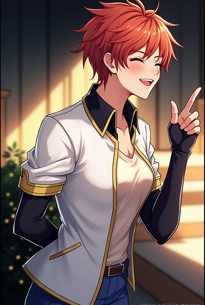 happy , laughing,