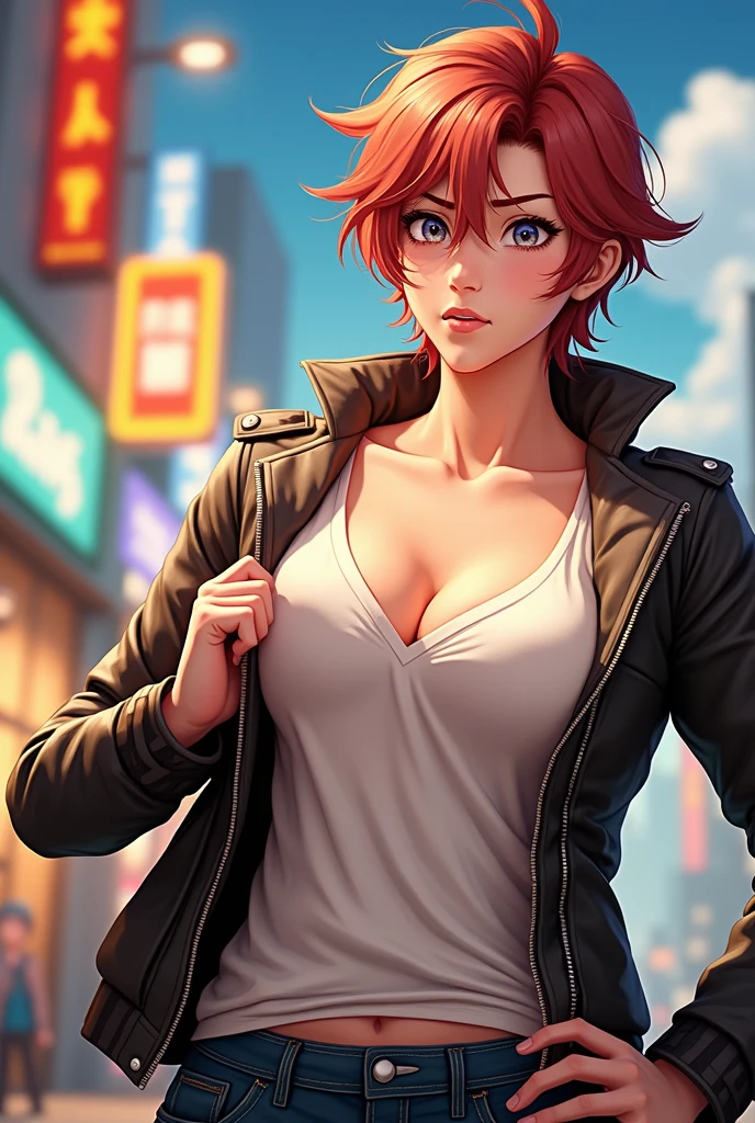 Embarrassed and surprised face